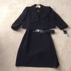 Tahari black dress suit